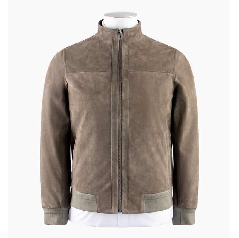 Rembrandt Bursa Khaki Green Suede Jacket image number 2